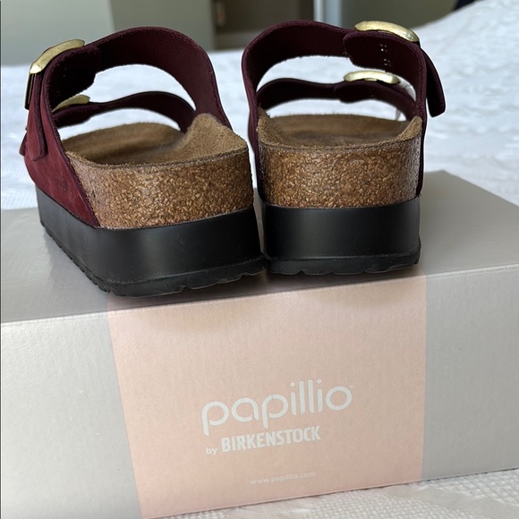 Papillio Arizona PAP Flex Platform Birkenstock Sandals - Zinfandel, 40, NEW! - Picture 6 of 9